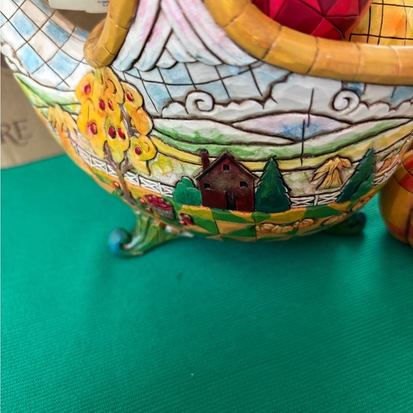 2007 Jim Shore Basket of Plenty Cornucopia Heartwood Creek Harvest Fall decor